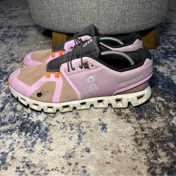 On Running Fiji & Rose Cloud 5 Push Slip-On Running Sneakers Size 8.5 - Picture 3 of 13